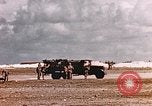 Image of 19th Fighter Squadron P-47 lands on captured airfield Saipan Northern Mariana Islands, 1944, second 27 stock footage video 65675059667