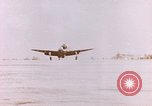 Image of 19th Fighter Squadron P-47 lands on captured airfield Saipan Northern Mariana Islands, 1944, second 53 stock footage video 65675059667