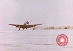 Image of 19th Fighter Squadron P-47 lands on captured airfield Saipan Northern Mariana Islands, 1944, second 54 stock footage video 65675059667