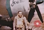 Image of 19th Fighter Squadron P-47 lands on captured airfield Saipan Northern Mariana Islands, 1944, second 61 stock footage video 65675059667