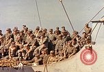 Image of Soldiers and sailors aboard a US Navy Transport ship Pacific Ocean, 1945, second 4 stock footage video 65675059730