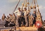 Image of Soldiers and sailors aboard a US Navy Transport ship Pacific Ocean, 1945, second 7 stock footage video 65675059730
