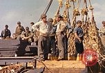 Image of Soldiers and sailors aboard a US Navy Transport ship Pacific Ocean, 1945, second 11 stock footage video 65675059730