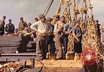 Image of Soldiers and sailors aboard a US Navy Transport ship Pacific Ocean, 1945, second 13 stock footage video 65675059730