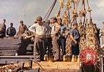 Image of Soldiers and sailors aboard a US Navy Transport ship Pacific Ocean, 1945, second 15 stock footage video 65675059730