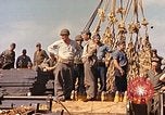 Image of Soldiers and sailors aboard a US Navy Transport ship Pacific Ocean, 1945, second 17 stock footage video 65675059730
