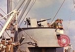 Image of Soldiers and sailors aboard a US Navy Transport ship Pacific Ocean, 1945, second 59 stock footage video 65675059730