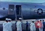 Image of James Forrestal arrives in Honolulu aboard a C-54 aircraft Honolulu Hawaii USA, 1945, second 49 stock footage video 65675059734