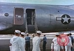Image of James Forrestal arrives in Honolulu aboard a C-54 aircraft Honolulu Hawaii USA, 1945, second 50 stock footage video 65675059734