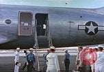 Image of James Forrestal arrives in Honolulu aboard a C-54 aircraft Honolulu Hawaii USA, 1945, second 53 stock footage video 65675059734