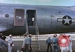 Image of James Forrestal arrives in Honolulu aboard a C-54 aircraft Honolulu Hawaii USA, 1945, second 55 stock footage video 65675059734