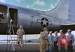 Image of James Forrestal arrives in Honolulu aboard a C-54 aircraft Honolulu Hawaii USA, 1945, second 61 stock footage video 65675059734