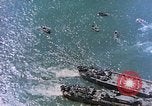 Image of invasion convoy Iwo Jima, 1945, second 38 stock footage video 65675059739