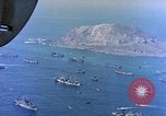 Image of invasion convoy Iwo Jima, 1945, second 39 stock footage video 65675059739