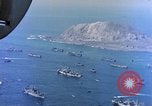 Image of invasion convoy Iwo Jima, 1945, second 40 stock footage video 65675059739