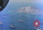 Image of invasion convoy Iwo Jima, 1945, second 41 stock footage video 65675059739