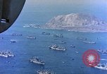 Image of invasion convoy Iwo Jima, 1945, second 42 stock footage video 65675059739