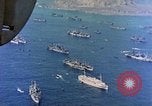 Image of invasion convoy Iwo Jima, 1945, second 46 stock footage video 65675059739