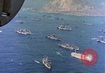 Image of invasion convoy Iwo Jima, 1945, second 49 stock footage video 65675059739
