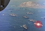 Image of invasion convoy Iwo Jima, 1945, second 51 stock footage video 65675059739