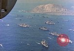 Image of invasion convoy Iwo Jima, 1945, second 52 stock footage video 65675059739