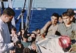 Image of Catholic Mass Pacific Ocean, 1945, second 17 stock footage video 65675059743
