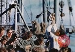 Image of Catholic Mass Pacific Ocean, 1945, second 52 stock footage video 65675059743