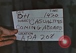Image of wounded Marines Pacific Ocean, 1945, second 5 stock footage video 65675059750