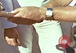Standbild Tennis champion Bobbie Riggs demonstriert Schläger Grip Waikiki Hawaii USA, 1945, aus Sekunde 5 historischem Filmmaterial Videoclip 65675059779