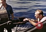 Image of machine gun Pacific Ocean, 1945, second 39 stock footage video 65675059780