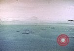 Image of invasion fleet Tokyo Bay Japan, 1945, second 52 stock footage video 65675059785