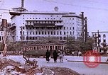 Image of WW2 bombing damage and Imperial Palace grounds Tokyo Japan, 1945, second 38 stock footage video 65675059786