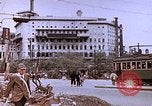 Image of WW2 bombing damage and Imperial Palace grounds Tokyo Japan, 1945, second 43 stock footage video 65675059786
