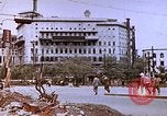 Image of WW2 bombing damage and Imperial Palace grounds Tokyo Japan, 1945, second 55 stock footage video 65675059786