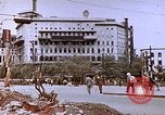 Image of WW2 bombing damage and Imperial Palace grounds Tokyo Japan, 1945, second 56 stock footage video 65675059786