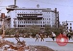 Image of WW2 bombing damage and Imperial Palace grounds Tokyo Japan, 1945, second 57 stock footage video 65675059786