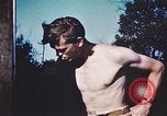 Image of United States airmen brushing teeth Corsica France, 1944, second 39 stock footage video 65675059794