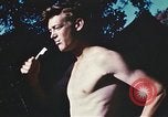Image of United States airmen brushing teeth Corsica France, 1944, second 53 stock footage video 65675059794