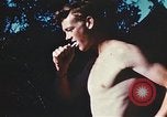 Image of United States airmen brushing teeth Corsica France, 1944, second 62 stock footage video 65675059794