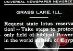 Standbild Lotus Blumen Grass Lakes Illinois USA, 1930, aus Sekunde 1 historischem Filmmaterial Videoclip 65675059950