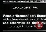 Standbild weibliche Feuerwehrleute Chalfont Pennsylvania USA, 1930, aus Sekunde 1 historischem Filmmaterial Videoclip 65675059952