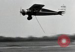 Image of Test of Cabot device tor airborne pickup of mail pouch New York United States USA, 1930, second 34 stock footage video 65675059953