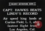 Standbild Captain Falken in Travel Air Geheimnis s Flugzeuge Long Island New York USA, 1931, aus Sekunde 5 historischem Filmmaterial Videoclip 65675059960