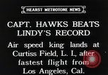 Standbild Captain Falken in Travel Air Geheimnis s Flugzeuge Long Island New York USA, 1931, aus Sekunde 11 historischem Filmmaterial Videoclip 65675059960