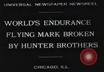 Image of Attempt to set new airborne endurance record Northbrook Illinois United States USA, 1930, second 3 stock footage video 65675059964