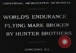 Image of Attempt to set new airborne endurance record Northbrook Illinois United States USA, 1930, second 5 stock footage video 65675059964