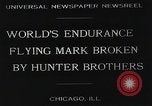 Image of Attempt to set new airborne endurance record Northbrook Illinois United States USA, 1930, second 7 stock footage video 65675059964