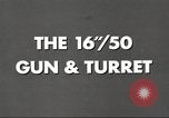 Image of 16 inch 50 caliber Mark 7 gun United States USA, 1955, second 28 stock footage video 65675060014
