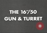 Image of 16 inch 50 caliber Mark 7 gun United States USA, 1955, second 30 stock footage video 65675060014