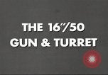 Image of 16 inch 50 caliber Mark 7 gun United States USA, 1955, second 31 stock footage video 65675060014